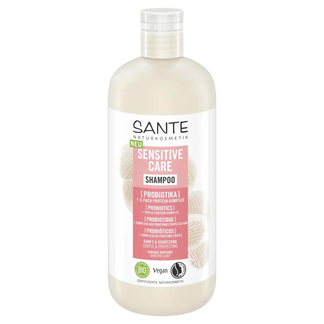 

БИО-Шампунь Sensitive Care для защиты чувствительной кожи головы с пробиотиками SANTE 500 мл