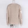 Women's Autumn Star Pattern Long Sleeve Round Neck Pullover Sweater