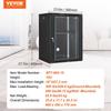 15U Wall Mount Network Server Rack Cabinet Enclosure 18'' Glass Door Lock