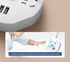 Compact Multi-Outlet Power Strip with Long Cord for Safe Household & Dorm Use