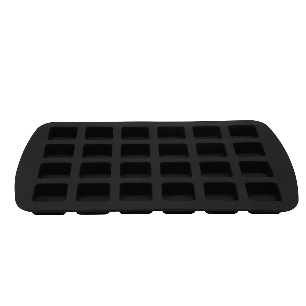Cake Make 24-Cavity Silicone Squares Baking  Chocolate  Bakeware
