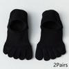 Men's Summer Non-Slip Boat Socks Invisible Cotton Five-Finger Toe Socks Split-Toed Breathable