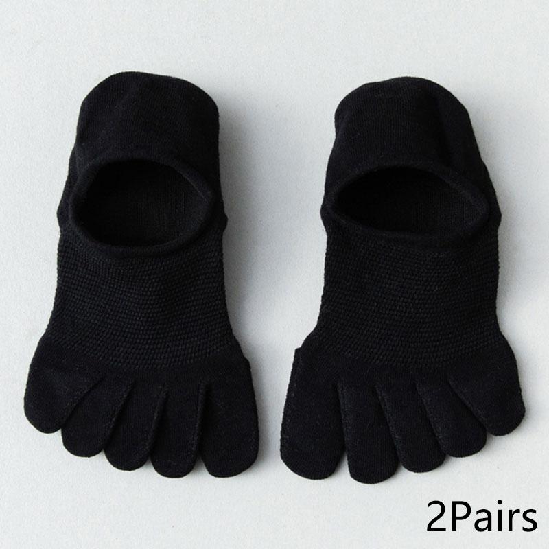 Men's Summer Non-Slip Boat Socks Invisible Cotton Five-Finger Toe Socks Split-Toed Breathable