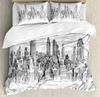 New York City Golden Arches Bridge 3D Print Bedding Set Cozy Duvet Cover King Queen Twin Single Size Birthday Gift Bedroom Decor