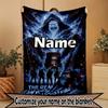 Custom Name Personalized Ghostbusters Print Blanket, Home Decor, Bedroom, Sofa, Camping, Couch, Gifts for Birthday Christmas