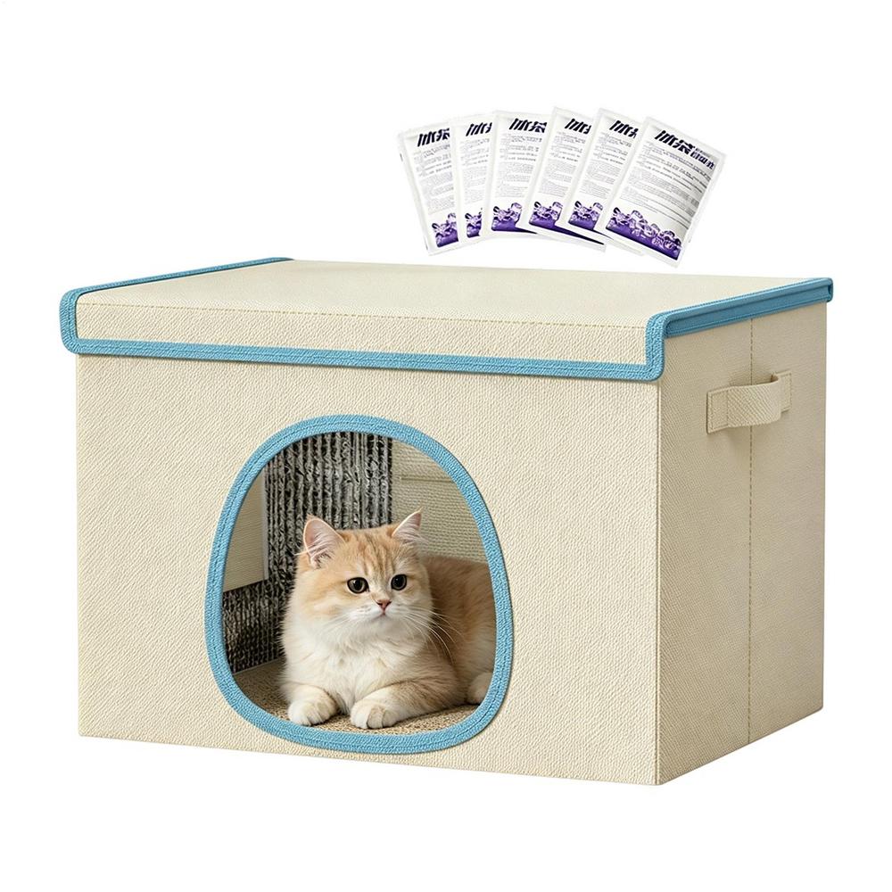 Cooling Cat House for Summer Dog Nest with 6 Ice Packs Cold Dog Shelter for Pet Parents Trainers Animal Lovers Apartment Home