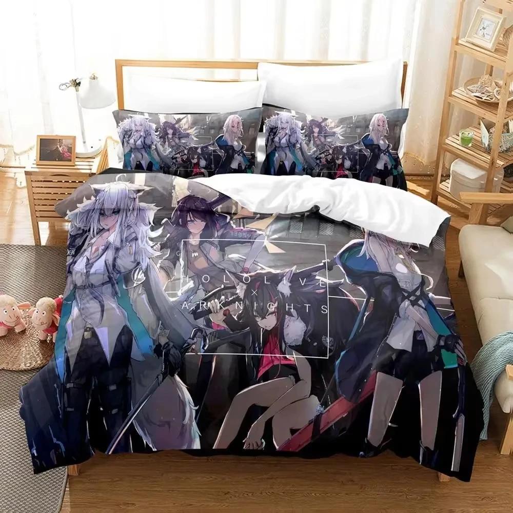 Comforter Vtuber Ninomae Bedding Set Single Twin Full Queen King Size Bed Set Aldult Kid Bedroom S 3D Print Kawaii Anime