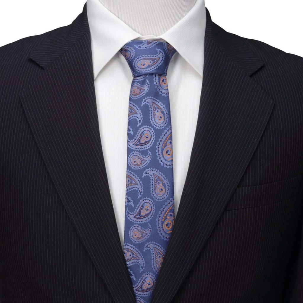 Star Wars Blue Paisley Tie [Cufflinks] BB-8 Sw-bb8ps-bl-tr