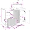 Bathroom Furniture Set 2 pcs Reclaimed Wood Engineered Wood