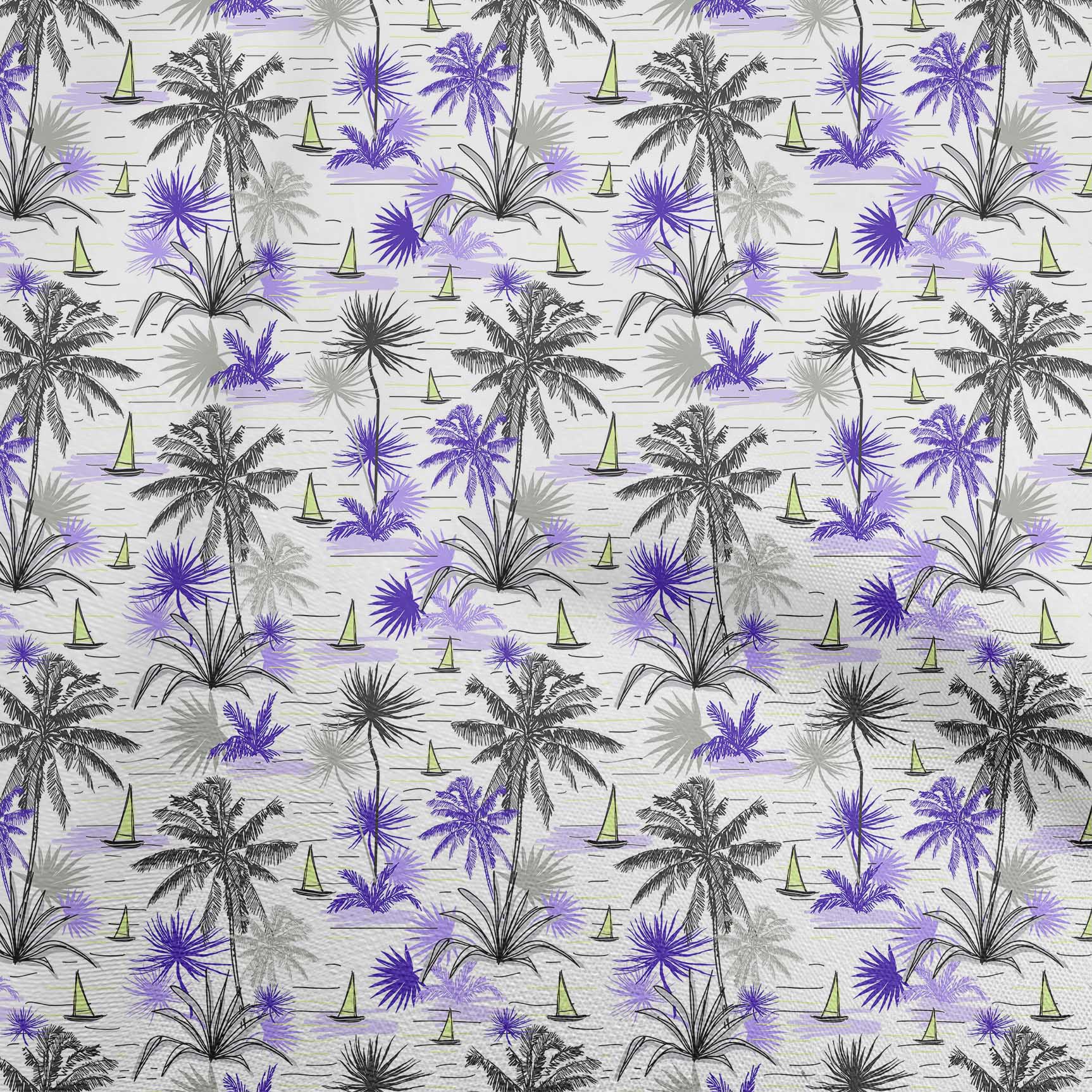 

oneOone Cotton Flex Dark Purple Fabric Sea Life Pattern Fabric For Sewing Printed Craft Fabric By The Yard 40 Inch 42 Inch Wide - Viscose Chiffon середній фіолетовий колір