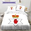 Biancheria da letto con motivo Ulster, Set piumone Copripiumone Federa Regalo di compleanno per la casa (1 * copripiumino + 2 * federa, senza nucleo)