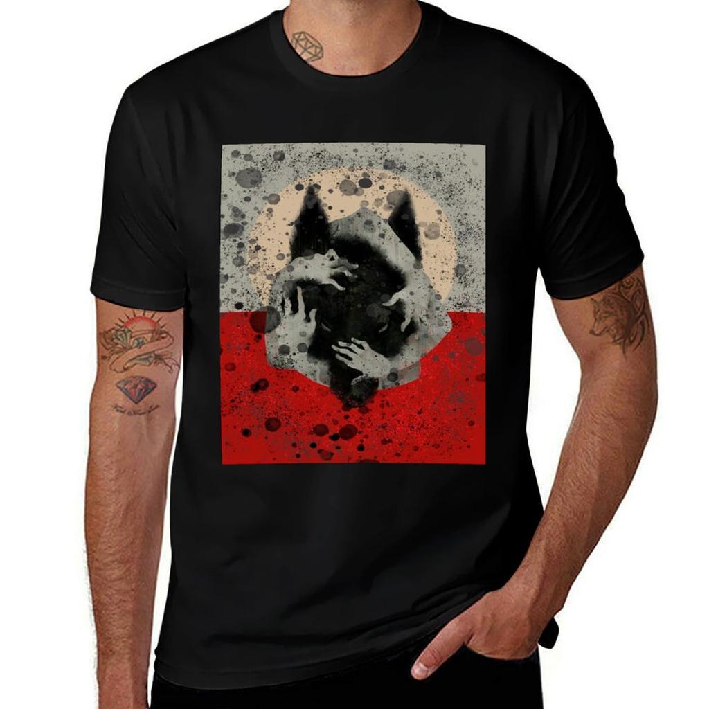 Dark Wolf King Tshirt Anime T Shirts Oversize Tshirt