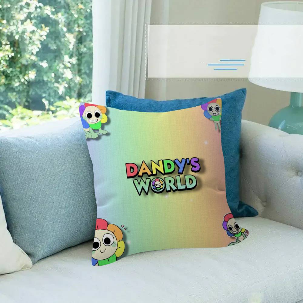 Kissen Geschenk Home Office Dekoration Schlafzimmer Sofa Auto Kissenbezug Hülle 45X45 Spiel D-Dandys Welten Cartoon Peach skin 18*18(CM)-1Pcs