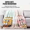 SpongeBobPatrick Boba Tea Duo Fleece Blanket Cute Cartoon Super Warm Quality for Travel Office Home Couch Fans MustHave Gift