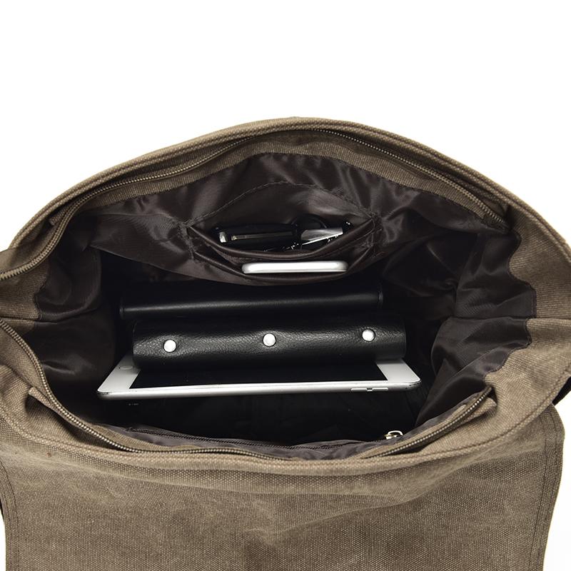 Torby męskie Torby płócienne na ramię Unisex Torby listonoszki Duże torby retro do podróży Koperta Aktówka