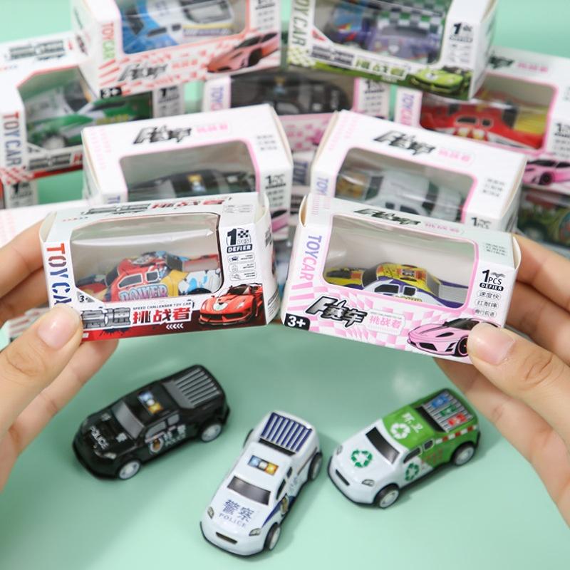 5Pcs Alloy Diecast Car Mini Cars Model Set Toys For Boys Sliding Inertia Pull Back Alloy Racing Car Collectibles Birthday Gift