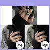 Ash Series Adjustable Men Ring Vintage Copper Cold Style Unisex Jewelry Accessory