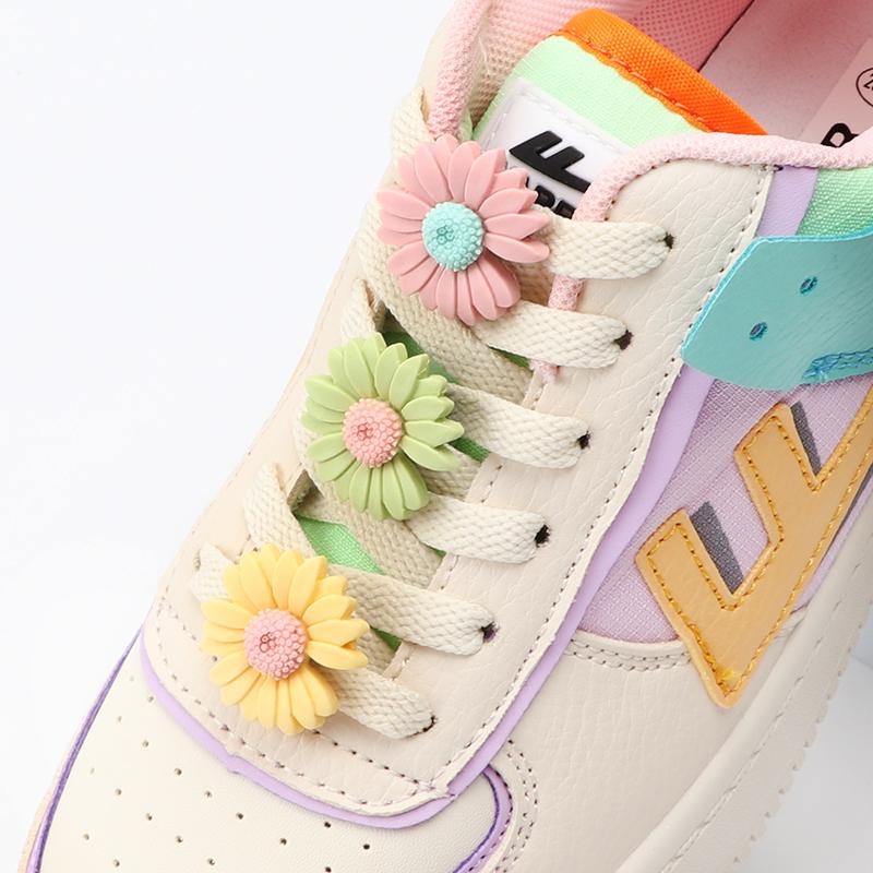 1 Pcs Chrysanthemum Sunflowers Shoes Charms Clip Little Daisy Flower Shoelaces Decoration Garden Shoe Accessories Buckle Women