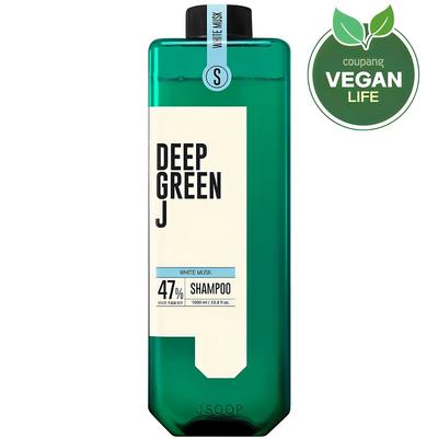 Deep Green J Nature Shampoo Vegano Muschio Bianco, 1L, 1 unità