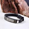 Black  Color Stainless Steel Shahada Bracelet For Men Women Adjustable Silicone Bangle Islamic Jewelry Gifts