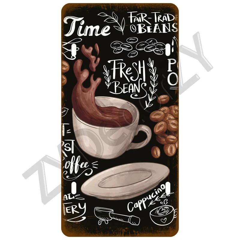 Coffee Tin Sign Vintage Metal Sign Funny Poster License Plate Home Decor For Bar Pub Club Man Cave Wall Decoration Wine Beer