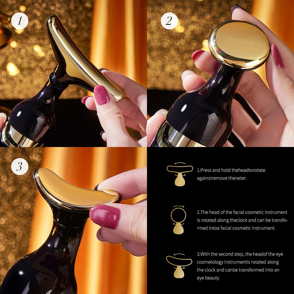 One Instrument Three-body Introducer, Lifting and Tightening Sonic Vibration Household Beauty Instrument