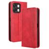 Flip-Hülle für OPPO A6 / OPPO A6S Ledertasche [Flip Vintage-Leder] Stoßfest Langlebig Retro Handyhülle