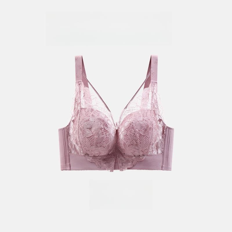

Тонкий бюстгальтер большого размера, бюстгальтер полной чашки, женский бюстгальтер на косточках с эффектом пуш-ап, регулируемый бюстгальтер, сексуальный кружевной бюстгальтер 52/120E фиолетовый