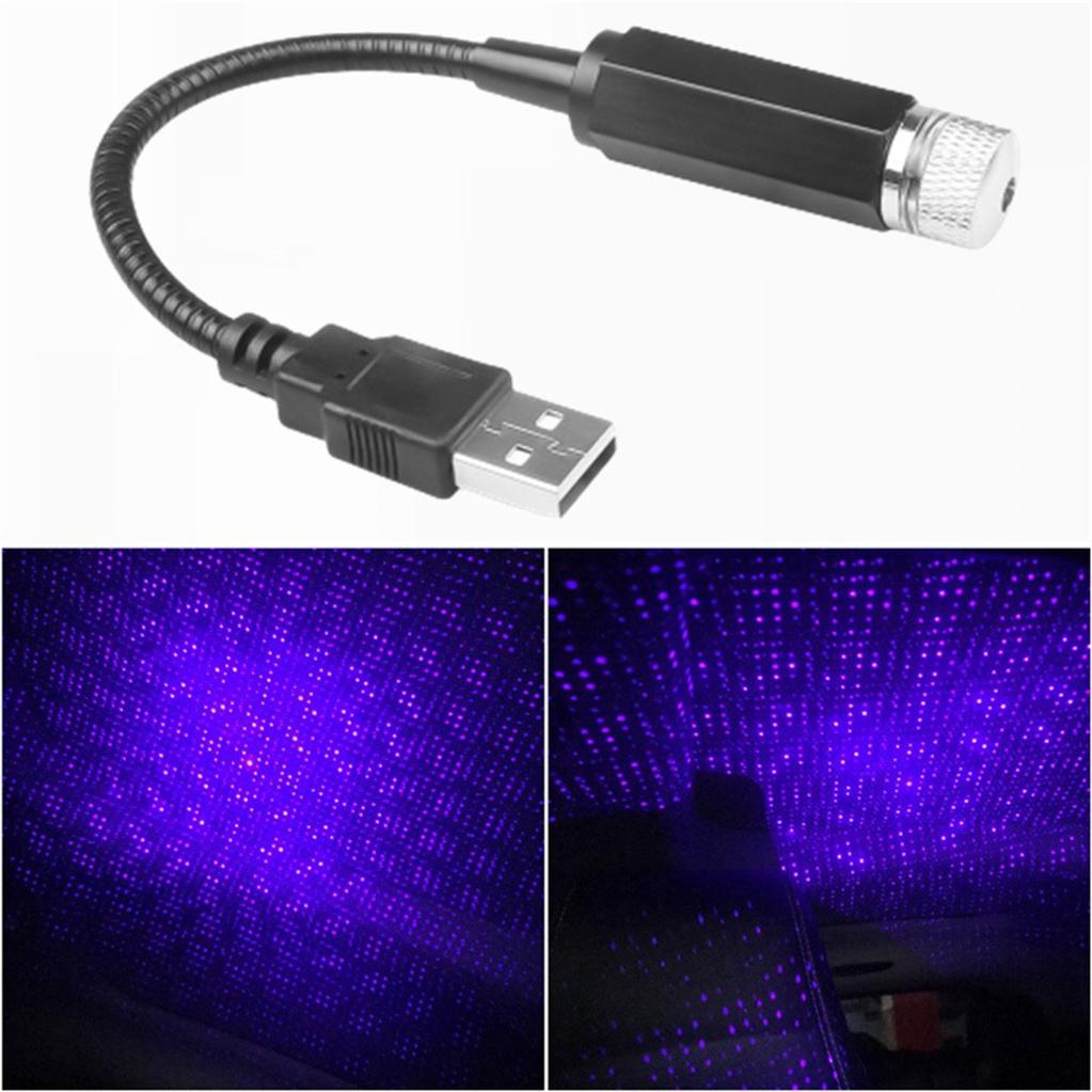 Mini LED Car Roof Star Night Light Projector Atmosphere Galaxy Lamp USB Decorative Adjustable for Auto Roof Room Ceiling Decor