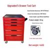 Movable Three-Layer Hand Cart: Multi-functional Auto Repair & Household Tool Box with Cabinet Door