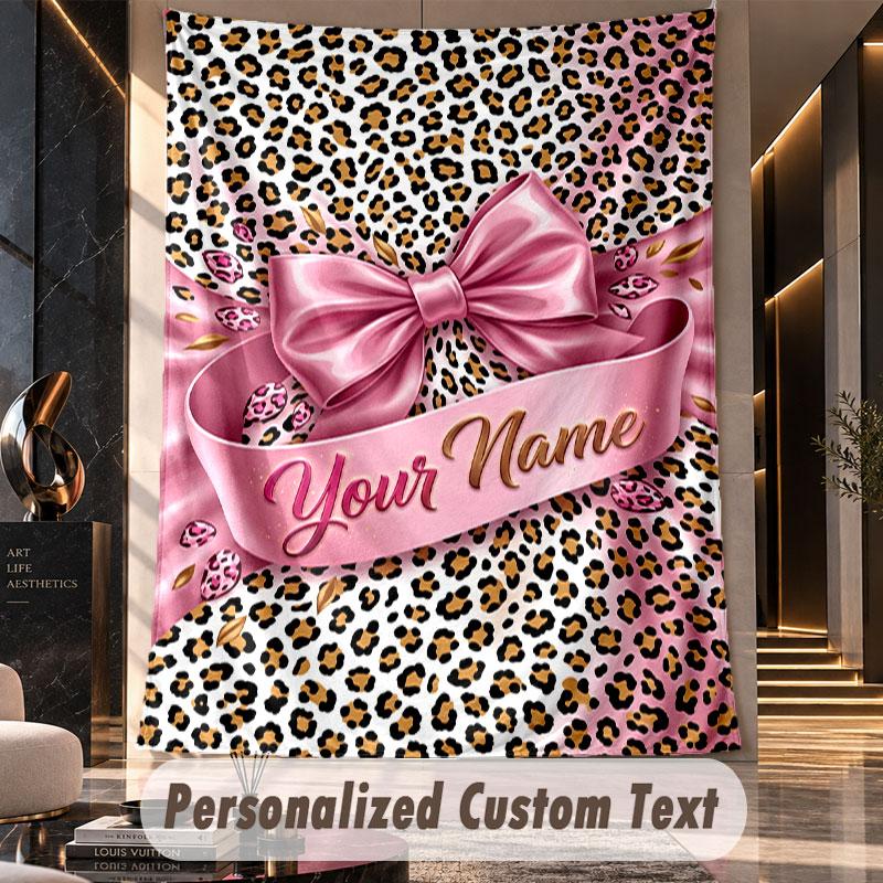 Lion Tiger Leopard (14) Theme Custom Tapestry Personalized Custom Name Text Wall Hanging Tapestry Home Decor Background Cloth