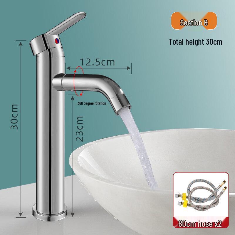 

TLXT Heightened Countertop Basin Faucet