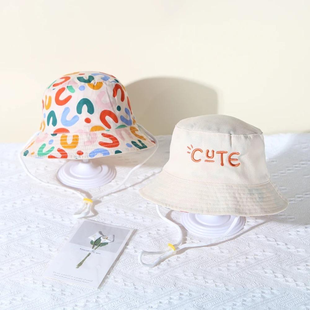 Breathable Double Sided Kid Sunhat Korean Style Children's Fisherman Hat Baby Shading Hat  Baby