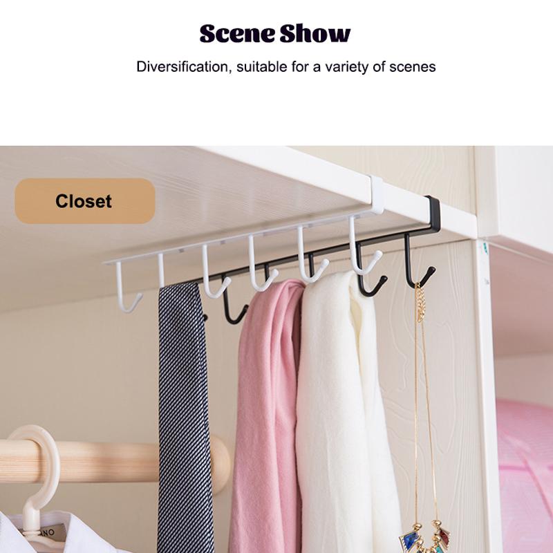 Multi-Functional Hook Cupboard Cup Holder Coffee Cup Storage Rack Kitchen Accessories