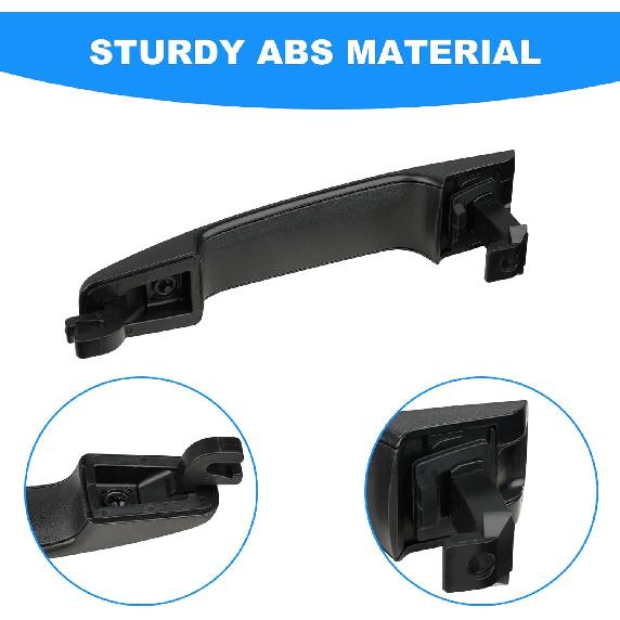 JDMON Front Driver Side Exterior Door Handle with Bracket Replacement for Ford Focus 2008 2009 2010 2011 Outside Outer Handle Replacement for