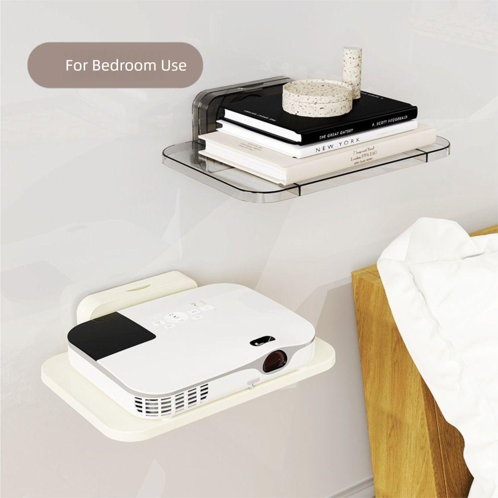 Suction Cup TV Set-top Box Rack Transparent Cable Power Bracket  Living Room Socket