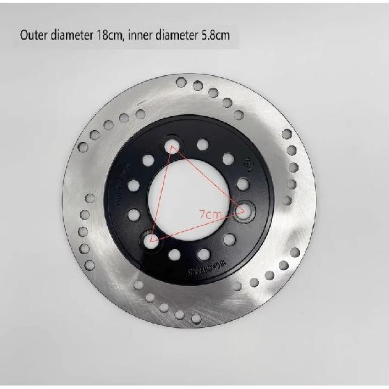 Brake Braking Pad For Electric Motorcycle Part Scooter Disc Outside Diameter 180mm Inner Hole 58mm Screw Distance 70mm Thicknes