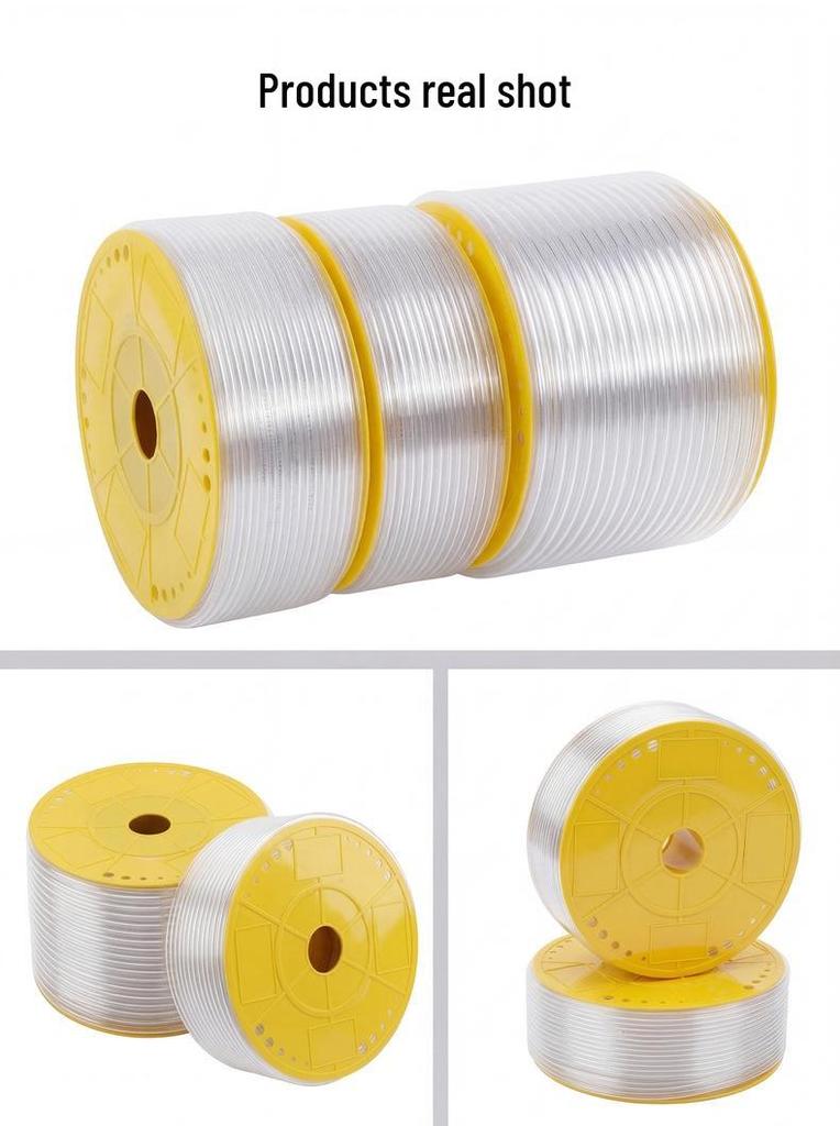Transparent High-Pressure Pneumatic Air Hose: 8x4.5, 6x3.7, 9x6, 12x9 Sizes