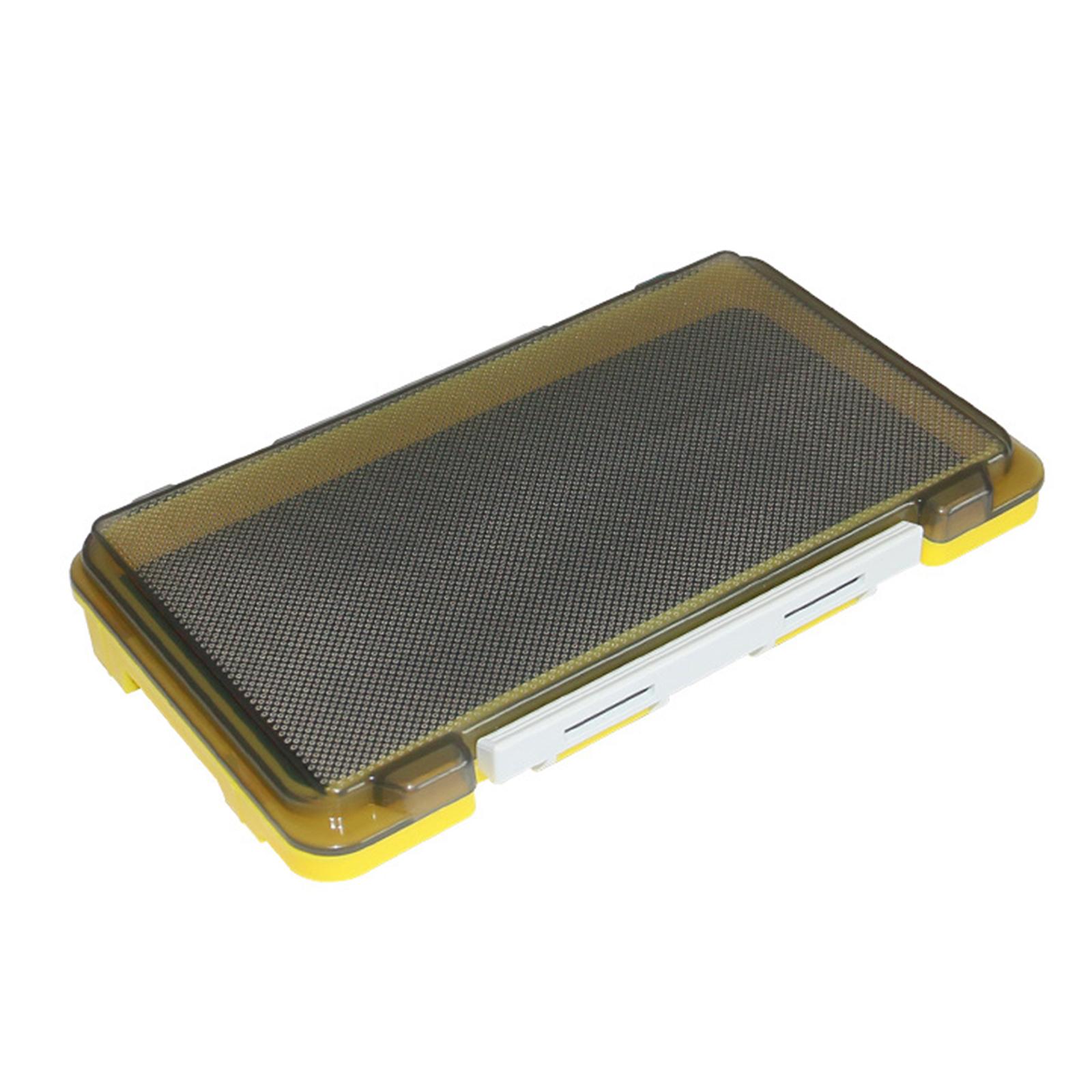 

Double-side Fishing Tackle Box Sponges Pad Fly Fishing Box Jig Head Hook Storage Organizers Waterproofs Baits Box жовтий