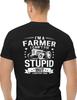 Funny Farmer Graphic Tee – Can’t Fix Stupid Cotton T‑Shirt