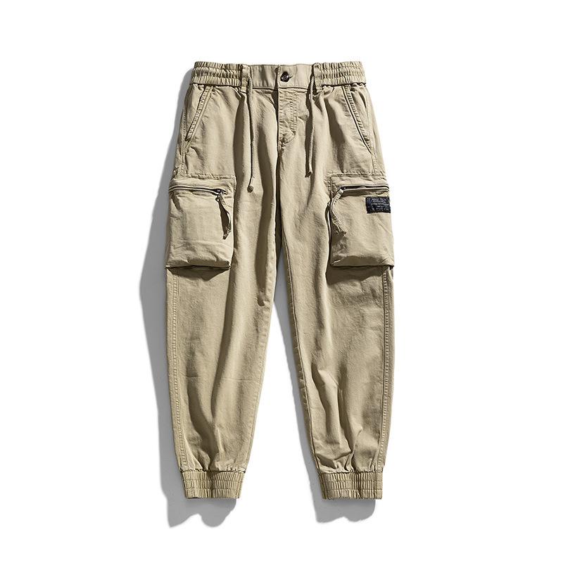New men's trendy retro casual outdoor sports jogger work pants
