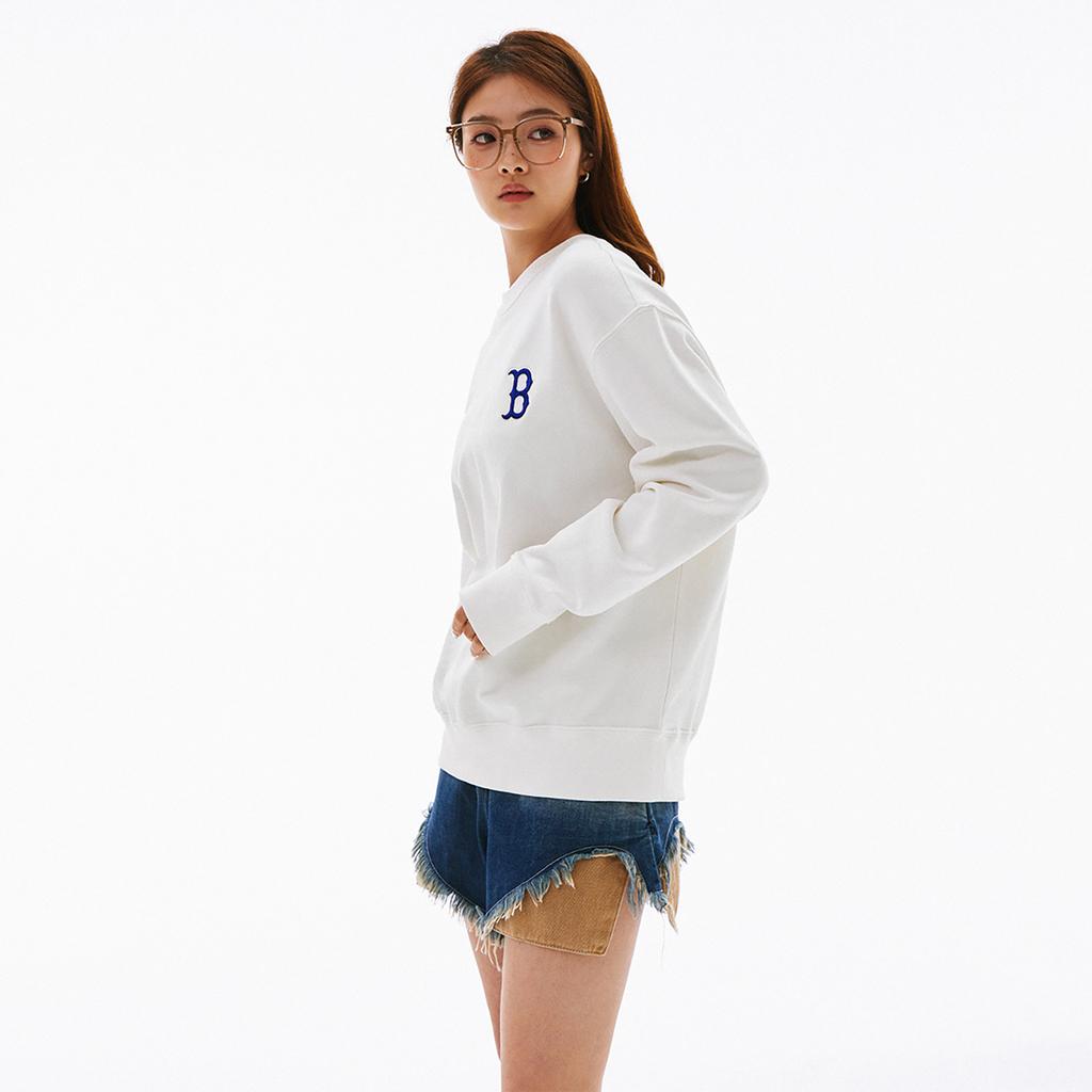 New MLB SS24 Sweatshirt Unisex Cream 3AMTM0341-43CRS