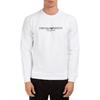 EMPORIO ARMANI Sweatshirts Men's White Crew Neck Moderate Regular 8N1ME8-1J04Z-0100