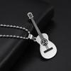 Punk Rock Musik Gitarre Halskette Männer Frauen Gothic Anhänger Halskette Mode Personalisiertes Geschenk Hip Hop Biker Schmuck für Freund