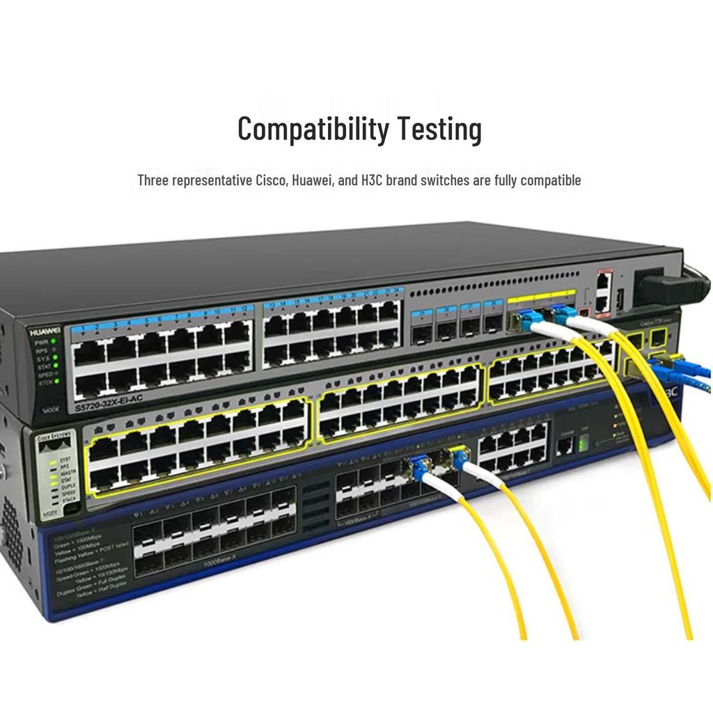 In Stock: 1.25G Gigabit Single Mode Dual Fiber LC SFP Optical Module, 10km-120km Range, 1310nm Wavelength, Universal Compatibility