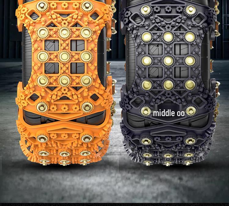 Universal Car Emergency Anti-Skid Tire Chains for Sedans and SUVs - Snow Track Safety