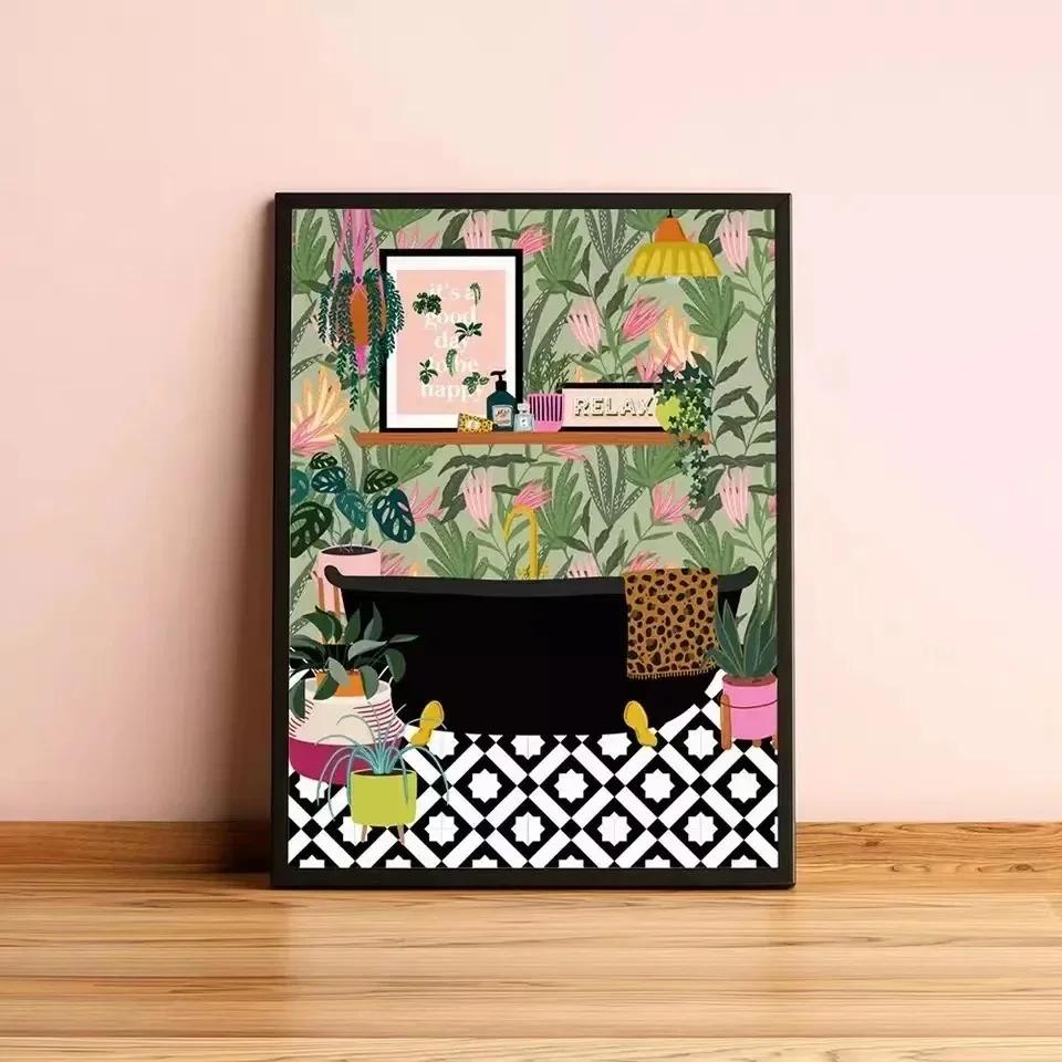 Petite Décoration Intérieure Fraîche de Niche Art Minimaliste Impression d'Art Mural Peinture sur Toile Affiches pour Salon Décoration Intérieure Moderne