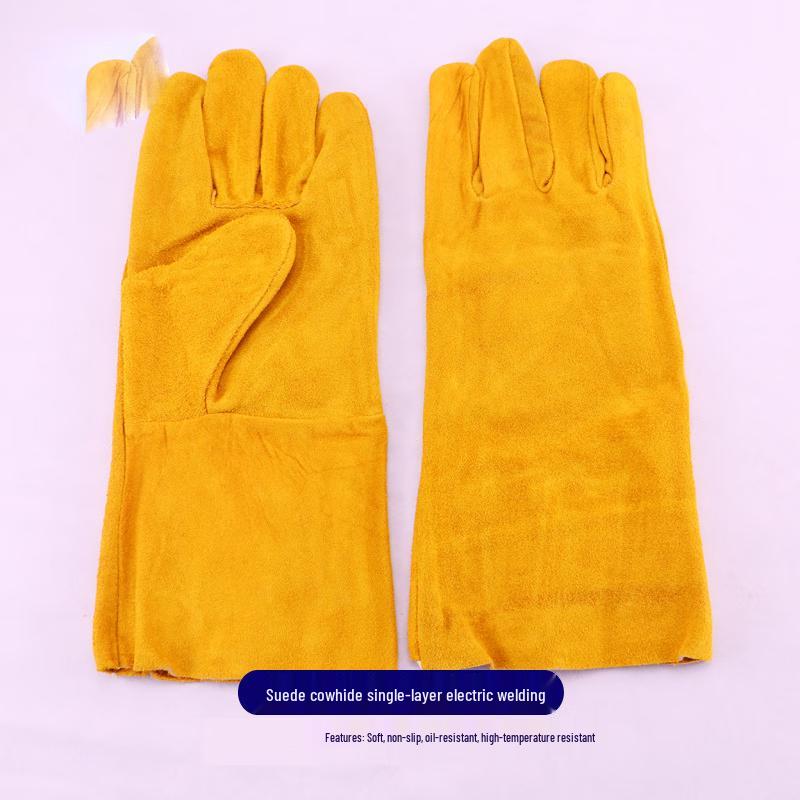 Hongxingbang'an Wear-Resistant Suede Cowhide Welding Gloves