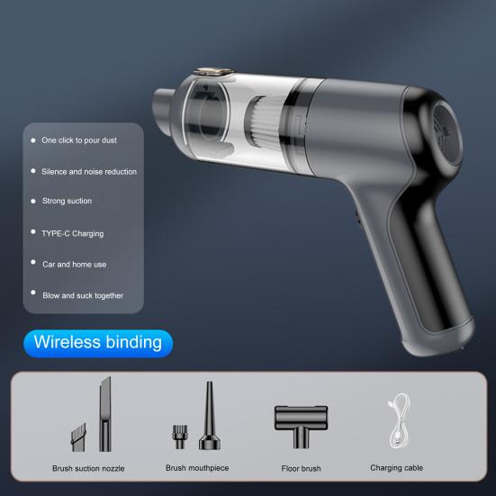 Car Vacuum Cleaner Cordless Portable Dual Filtration System 5500PA Suction Power Rechargeable Handheld
