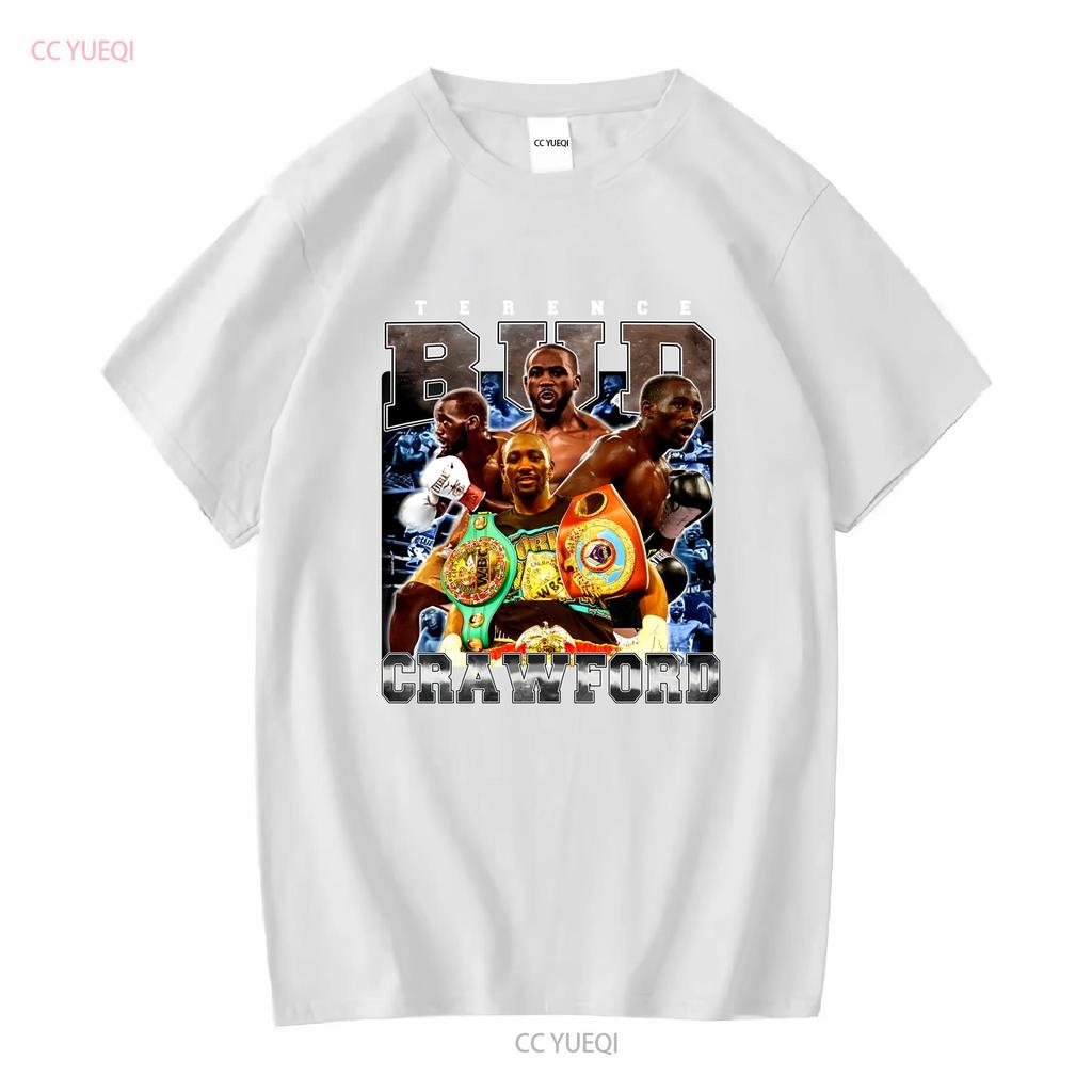 Terence Crawford T Shirt SweaT American Professional Vintage Washed Homme Fashion Soft Comfortable Streetwear Casual